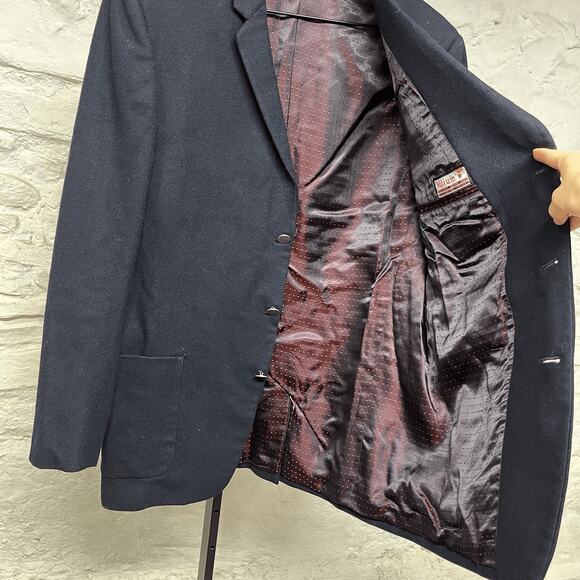 Alexandre Vintage Tailored Sport Coat Wool Made in England Insulated Blazer EUC - Picture 9 of 11